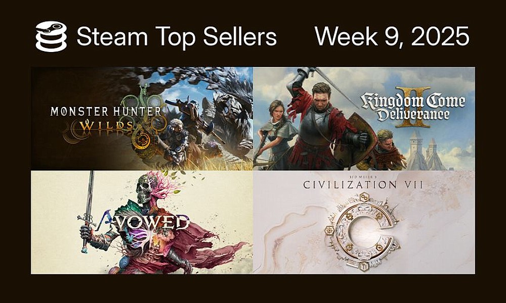 Steam2025年第9周销量榜出炉 怪猎荒野销量最佳