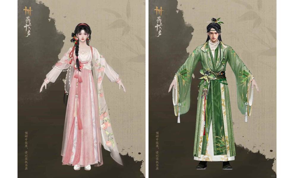 燕云时装原画前瞻分享 两套6元新时装即将上线