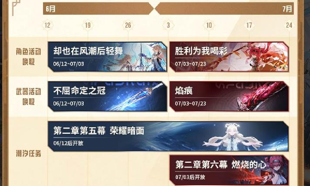 鸣潮2.4版本轻掷欢呼之冕新版本活动日程公布