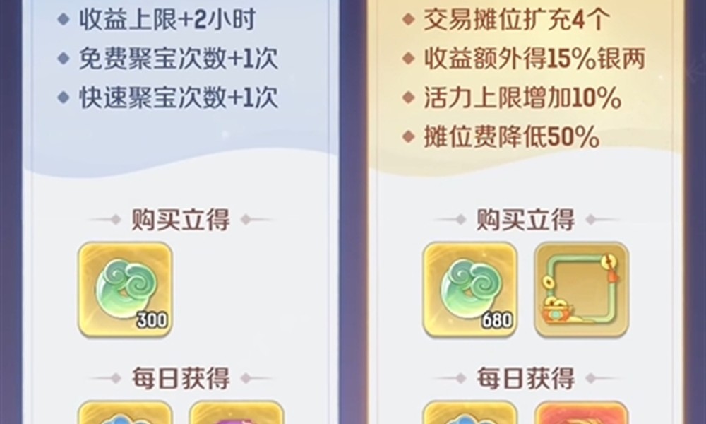 灵兽大冒险月卡怎么买 两种月卡福利详细对比