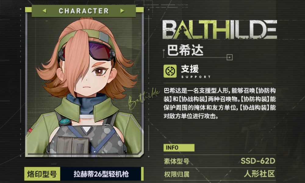 少女前线2巴希达有什么技能 巴希达技能一览