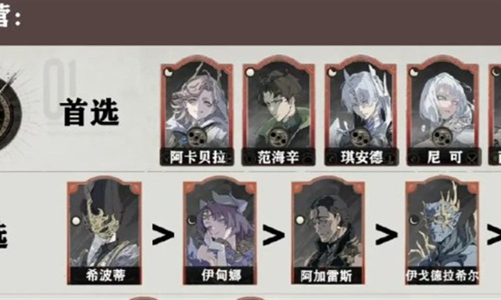 银与绯心愿单怎么选择 三大阵营角色推荐攻略