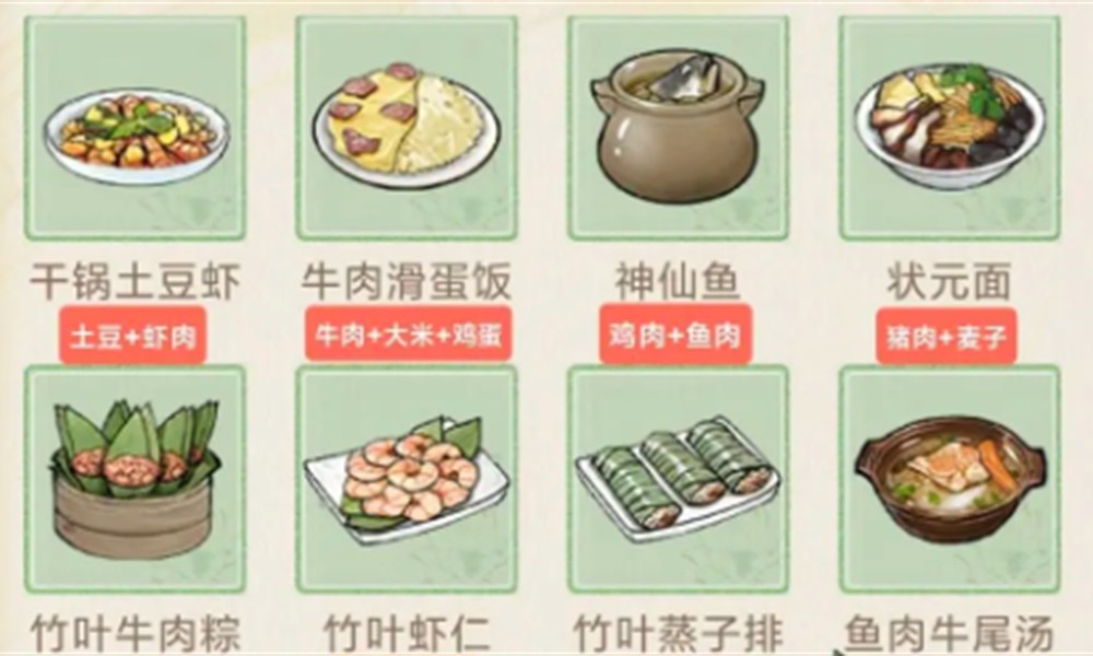 华夏千秋菜谱有哪些 华夏千秋烹饪系统详细介绍