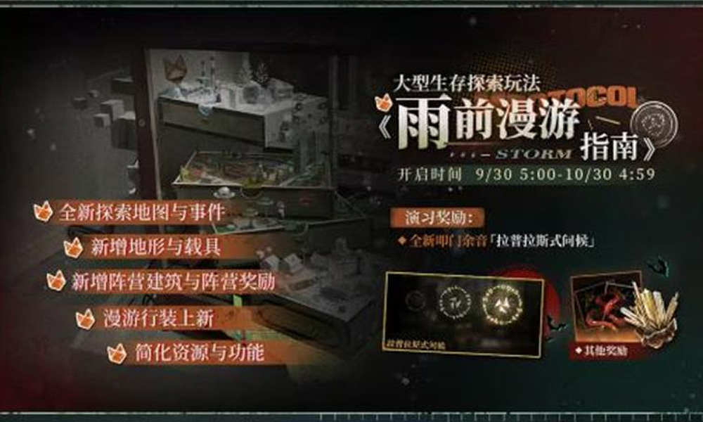 重返未来1999 3.1版本长夜鸣笛9月19日将开启