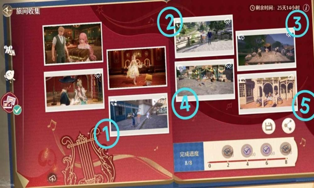 无限暖暖终幕余响留影册 除主线外5张图片全收集攻略