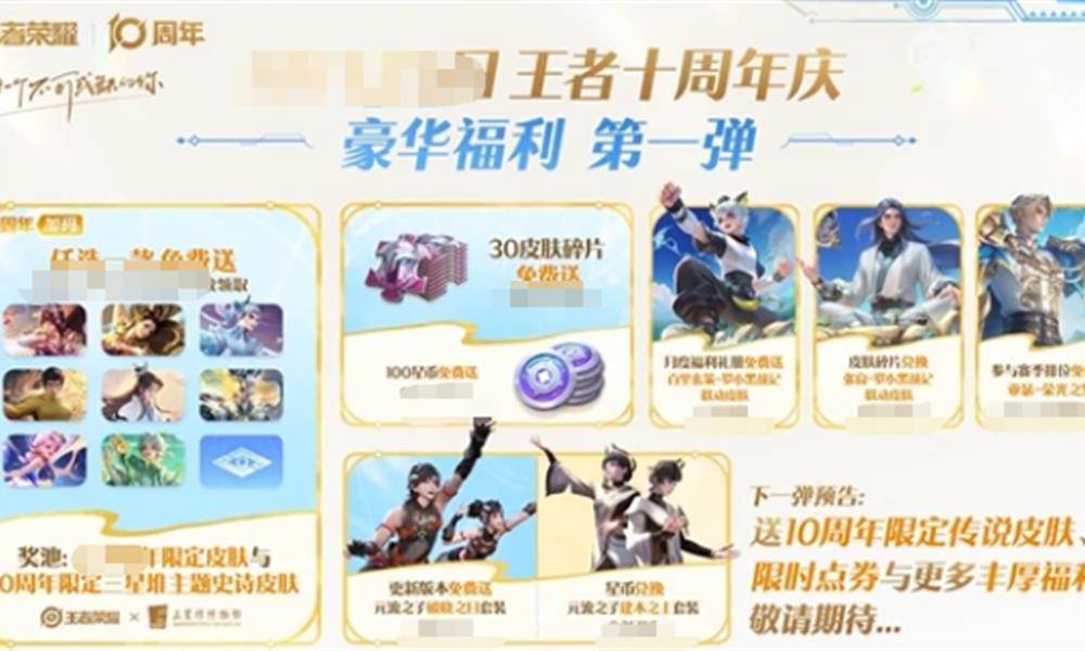 王者荣耀十周年什么时候 王者荣耀周年活动玩法