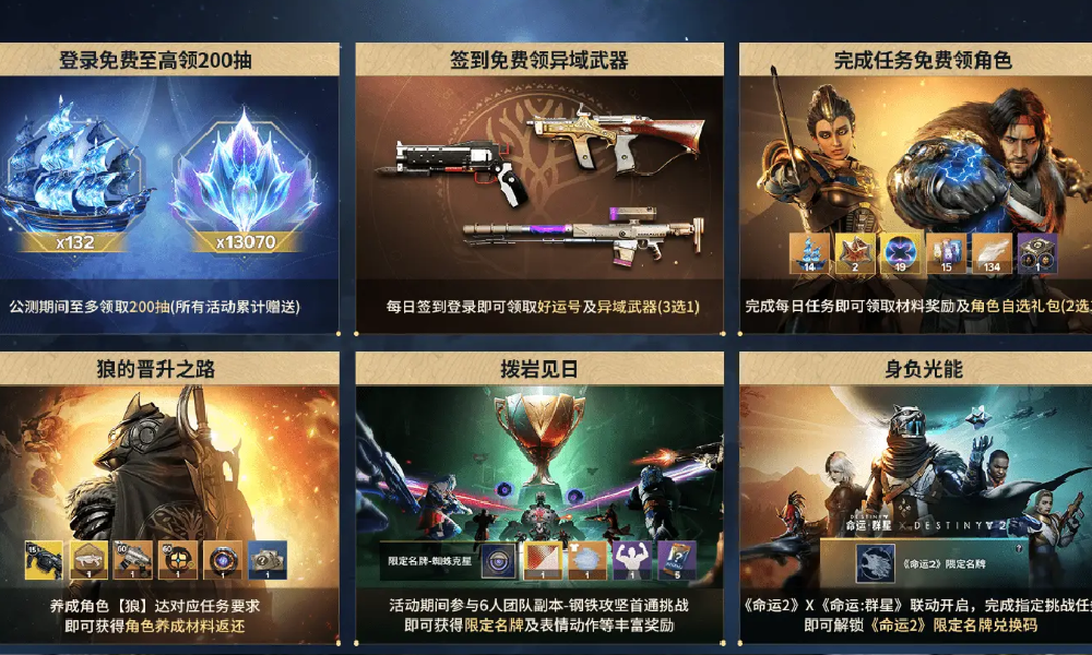 命运群星公测福利有哪些 命运群星公测福利介绍大全