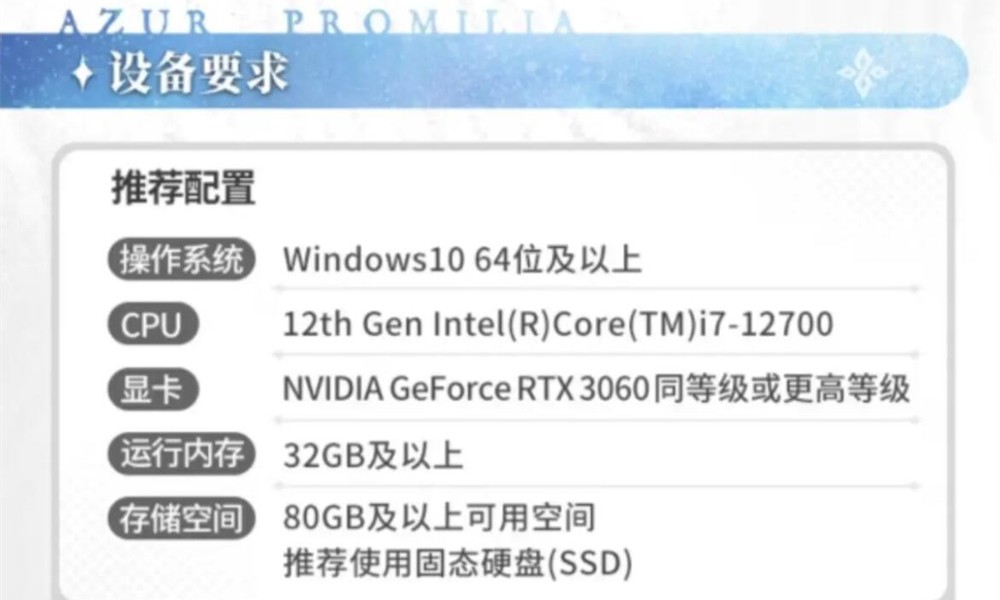 蓝色星原旅谣多少g 蓝色星原旅谣安装大小