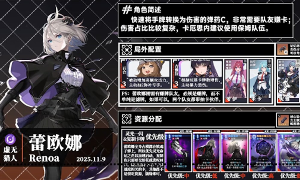 卡厄思梦境虚无属性猎人是谁 虚无猎人角色详解