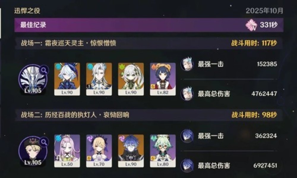 原神幽境n5通关攻略 幽境危战5无伊涅芙配置分享