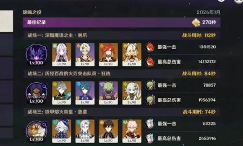 原神月之四6.3版本攻略 幽境危战n5及n4思路参考