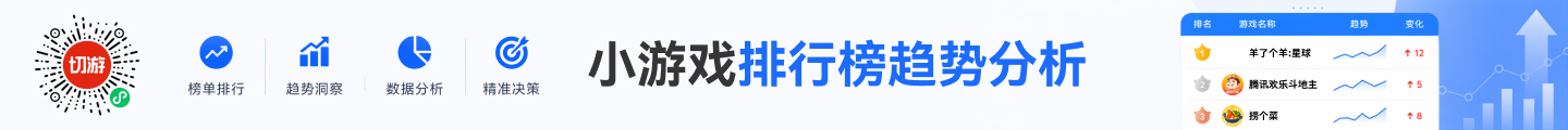 切游小程序-小游戏排行榜趋势分析