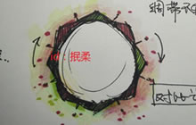 球球大作战玩家自制光环皮肤 铁血与柔情同在