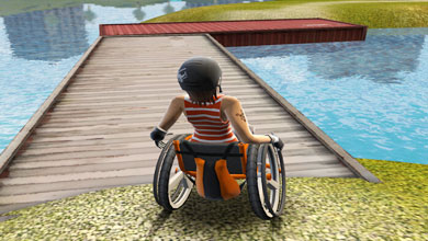 脑残志坚玩轮椅 令人崩溃的手残游戏推荐