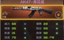 CF手游AK47-青花瓷武器数据介绍 助你成为大神