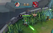 王者荣耀虞姬超强势对战 三下普攻杀一管血