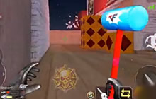 CF手游充气大锤使用视频 猥琐蹲杀技巧解说