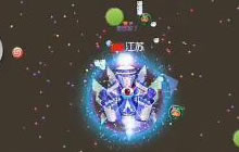 球球大作战生存模式操作秀 就是一路畅通无阻