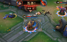 王者荣耀刘备站撸拿五杀 义枪在手谁能匹敌