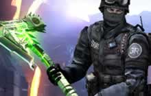 CF手游弑魔者刀僵尸视频教程 绿色炫光斧头