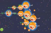 球球大作战轻松翻盘成功 鹬蚌相争渔翁得利