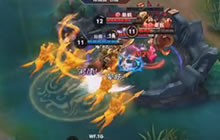 王者荣耀职业联赛WF对战仙关羽大招抢主宰