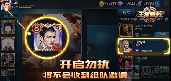 王者荣耀组队勿扰功能加入 固定开黑车队福音