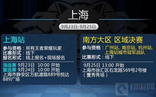 王者荣耀城市赛决战上海 南方区冠军将诞生