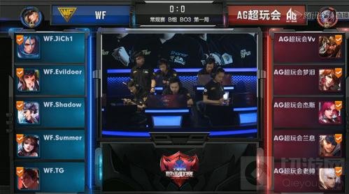 王者荣耀职业联赛AG超玩会WF鏖战 超完会夺首胜