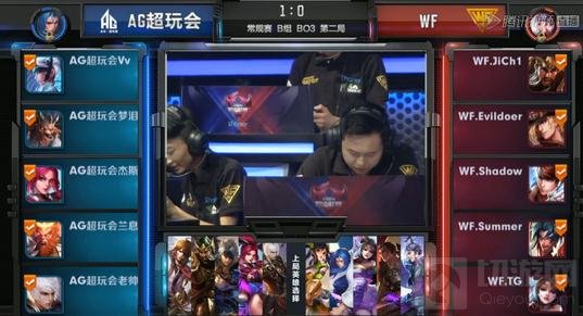 王者荣耀职业联赛AG超玩会WF鏖战 超完会夺首胜