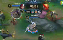 王者荣耀韩信对战技巧视频 团战丝血收五杀