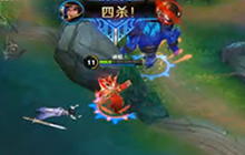 王者荣耀丝血刘备站撸四人 王者时刻刘备超神