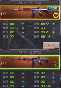 CF手游M4A1枪王荣耀精通之后满级属性全面分析