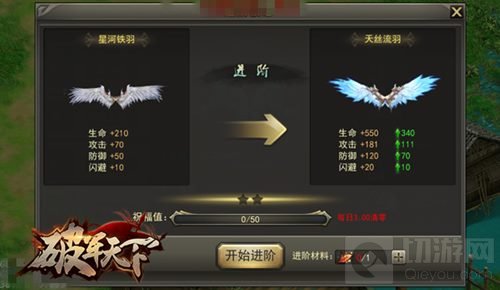 华丽霸气即视感 破军天下手游翅膀系统惊艳亮相