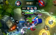 王者荣耀貂蝉对战解说 飘逸收割消耗视频分享