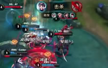 王者荣耀职业联赛XQ对战BWS关羽4打5用神推