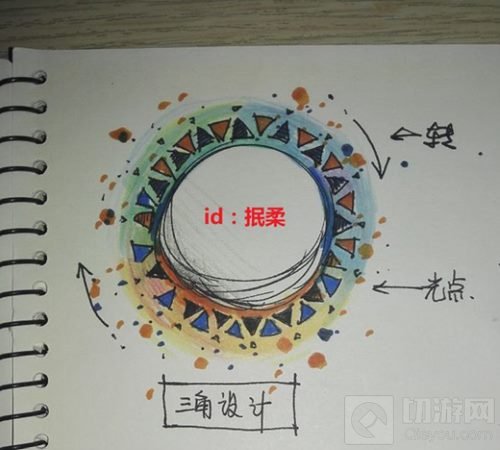 球球大作战玩家自制光环皮肤 铁血与柔情同在