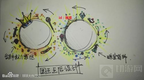 球球大作战玩家自制光环皮肤 铁血与柔情同在