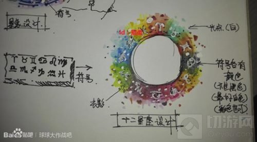 球球大作战玩家自制光环皮肤 铁血与柔情同在