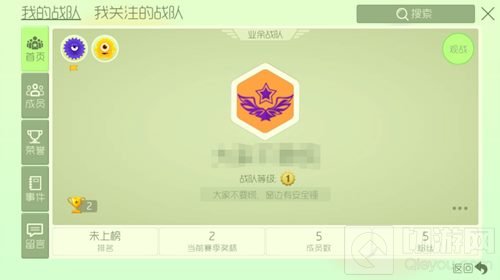 球球大作战战队正式成员在什么情况下降为候补