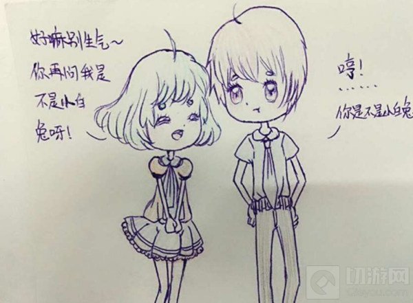 球球大作战四格漫画 希哩哩和塔坦的蠢萌对话