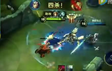 王者荣耀重生解说橘右京 强势战士收割强势