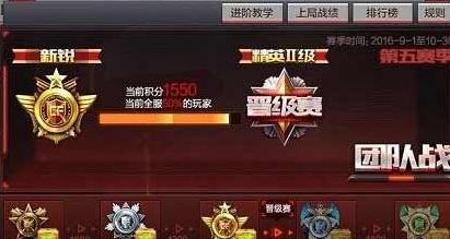 CF手游中排位赛中需要打几场定级赛才能晋级