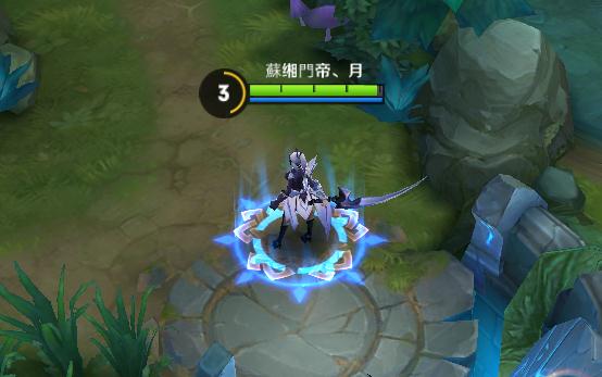 王者荣耀为什么有的露娜紫霞仙子皮肤脚下有花印