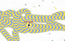 贪吃蛇大作战笑笑小悠解说 无限对战超级大蛇