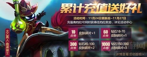 王者荣耀新版本福利放送 感恩节强更三重礼