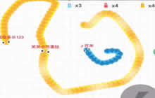 贪吃蛇大作战笑笑小悠解说 团队模式有激情