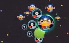 球球大作战单人扎刺会怎样 双人合作扎刺视频