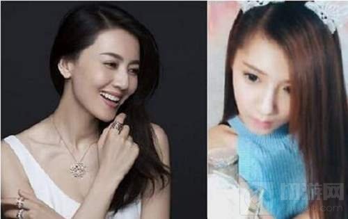 虎牙主播撞脸高圆圆 球球大作战养眼模式开启