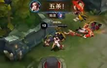 王者荣耀龍岩解说不知火舞 丝血至尊五杀秀